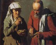 Georges de La Tour Bauernapaar oil painting reproduction